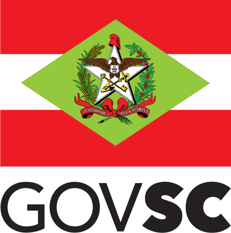 Logotipo Governo de Santa Catarina vertical